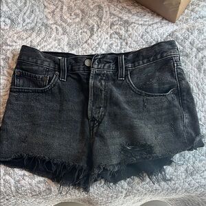 Levi's Black Jean Shorts